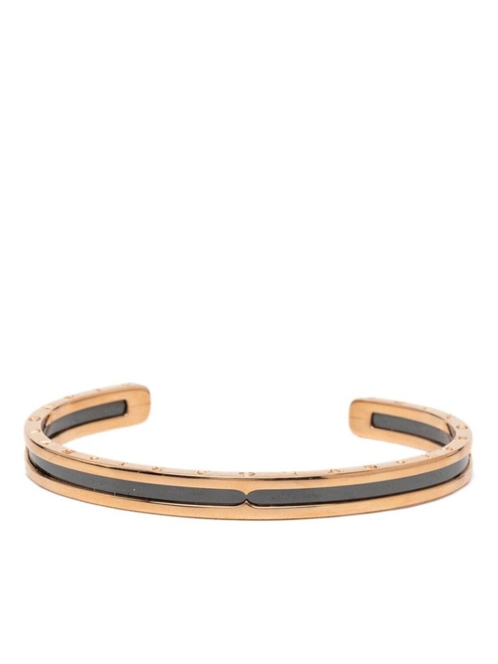 Bvlgari B-zero One Open Bangle Bracelet SM 18k Pink Gold 750 Bra Creasing Lamic